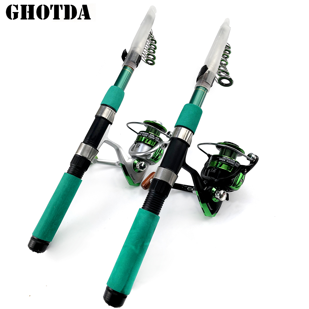 Fishing Rod Combo - Portátil Mar Pesca Rod Set, Super