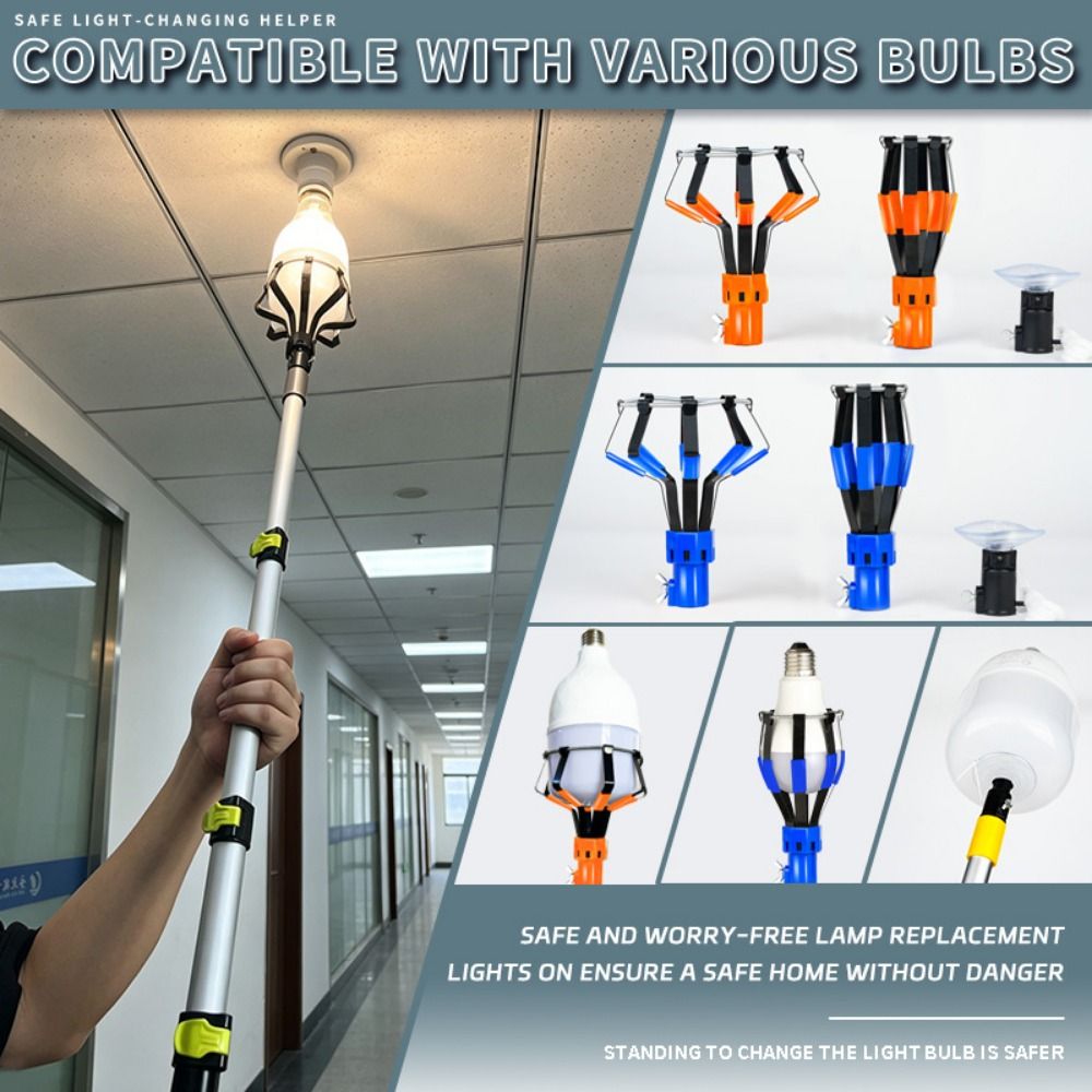 Fishing Rod Telescopic - Ferramenta profissional para troca de lâmpadas