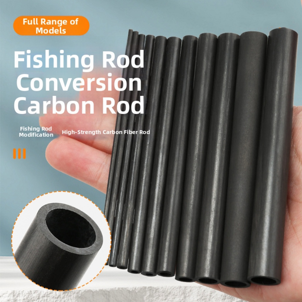 Fishing Rod Tip Replacement - Tubo de Fibra de Carbono Oco