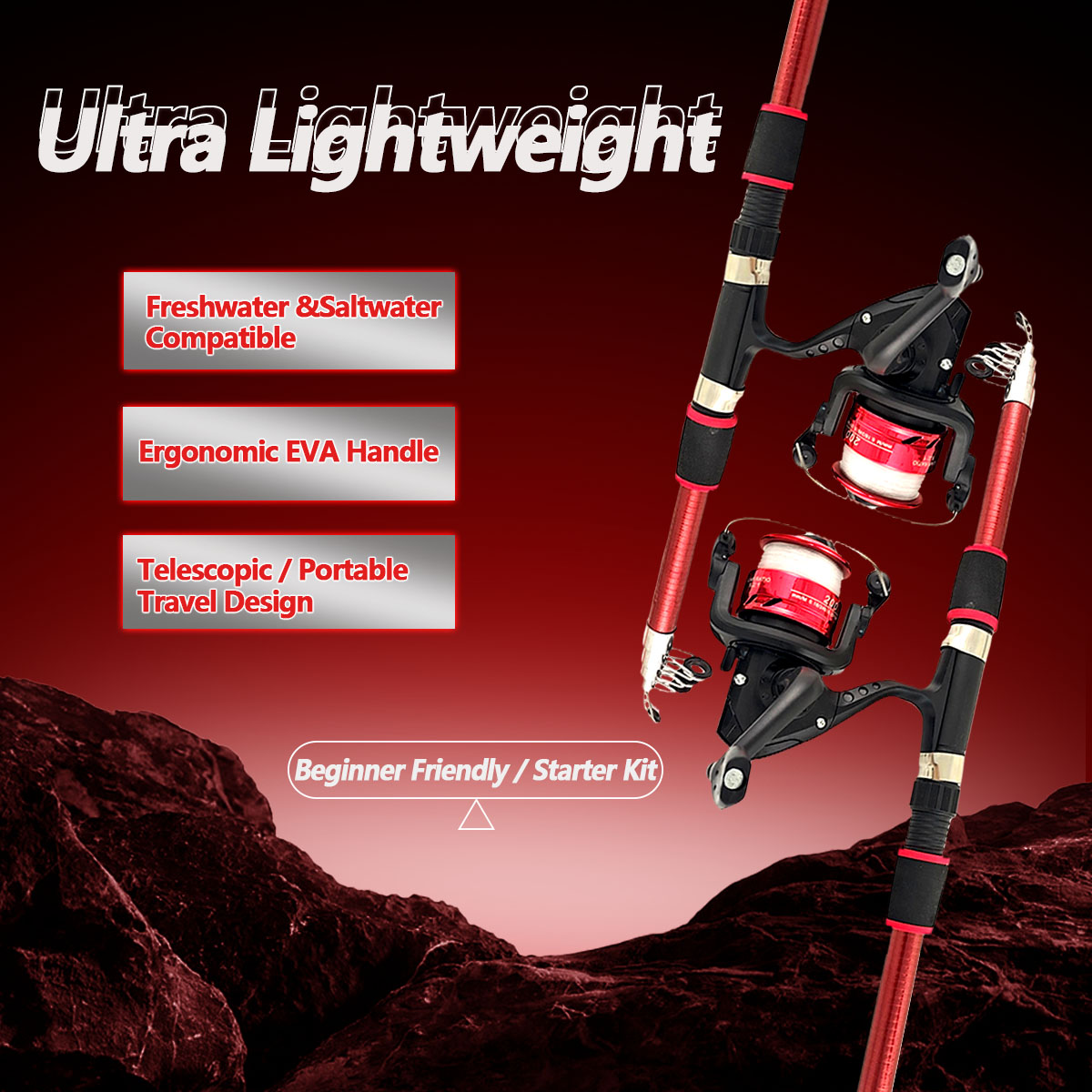 Fishing Rod Combo - Conjunto de Vara de Pesca e