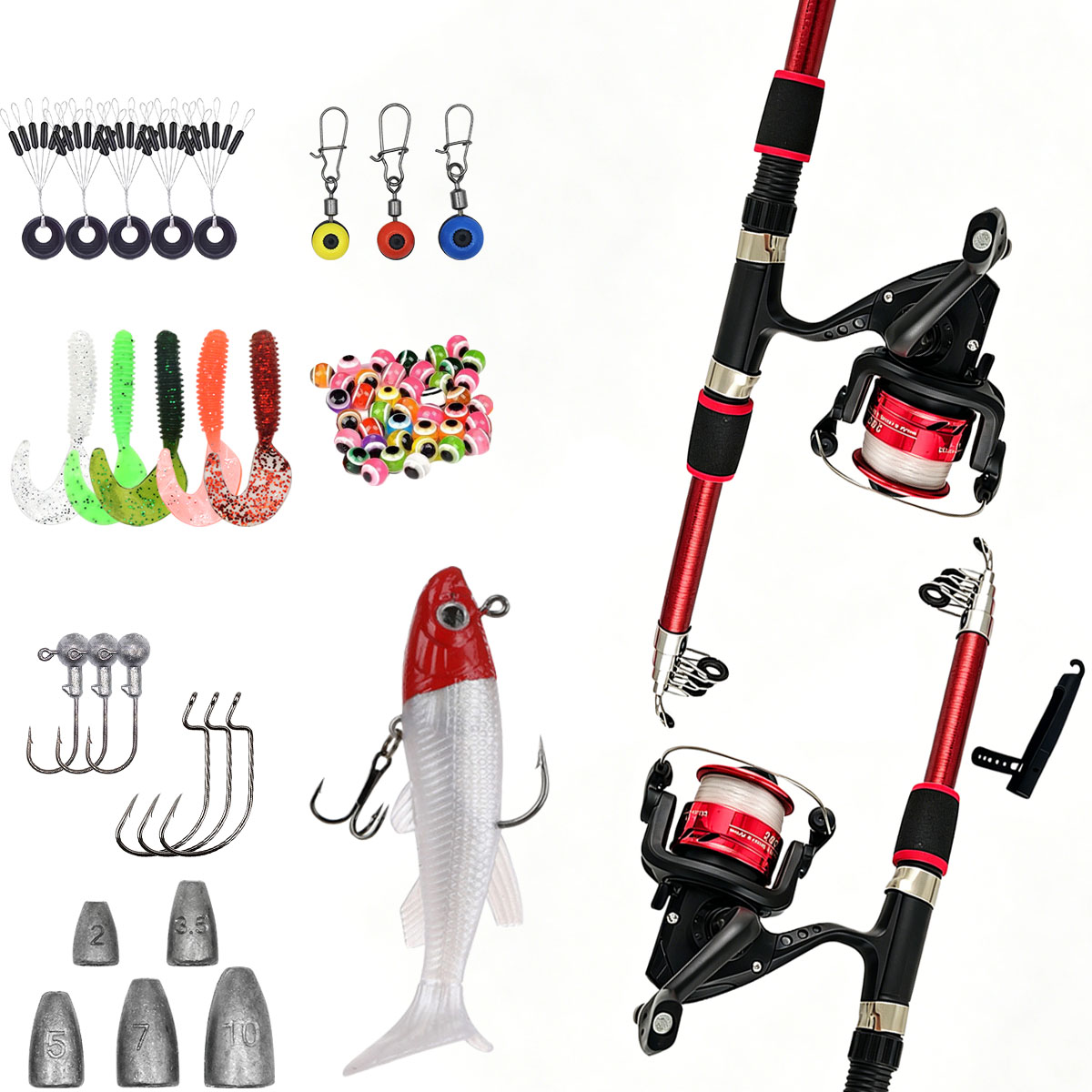 Conjunto de Vara de Pesca e Ca - Fishing Rod Combo avaliação e preço