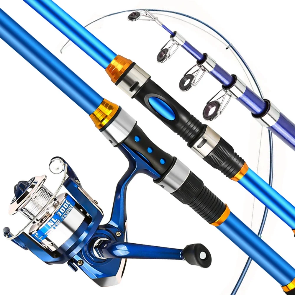 Conjunto de vara de pesca tele - Fishing Rod Combo avaliação e preço