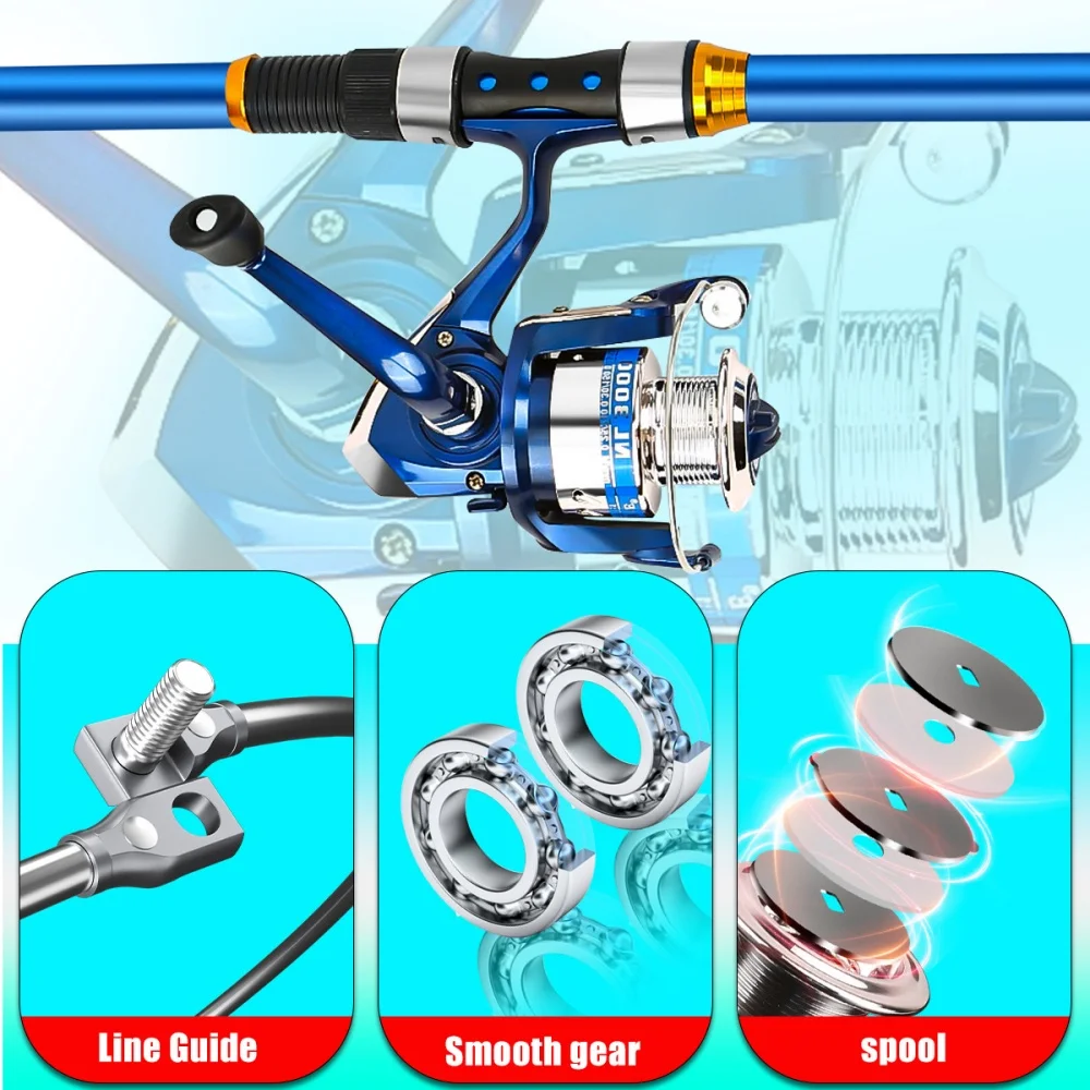 Conjunto de vara de pesca tele - Fishing Rod Combo avaliação e preço