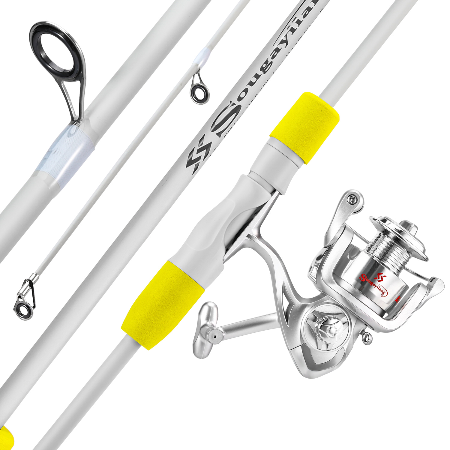 Sougayilang vara de pesca gira - Fishing Rod Combo avaliação e preço